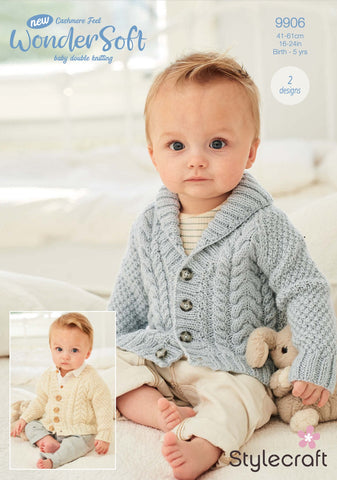 Stylecraft Wondersoft DK Pattern 9906 - Cardigans