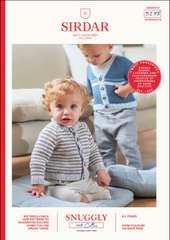 Sirdar Snuggly 100% Cotton Pattern 5278 - V & Round Neck Cardigans