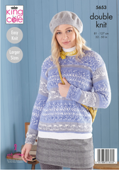 King Cole Fjord DK Pattern 5653 - Sweater & Tunic