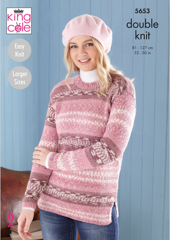King Cole Fjord DK Pattern 5653 - Sweater & Tunic