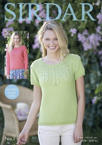 Sirdar No.1 DK Pattern 8128 - Tops