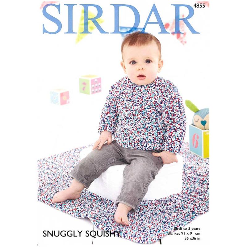 Sirdar Snuggly Squishy Pattern 4855 - Boys Sweater & Blanket - NOW €1.00