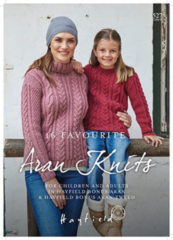 Hayfield 16 Favourite Aran Knits Book 527