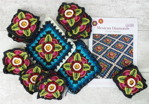 Stylecraft Mexican Diamonds - Stylecraft Life - Crochet Blanket Pattern by Janie Crow