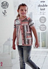 King Cole Splash DK Pattern 4784 - Cardigans