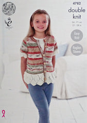 King Cole Splash DK Pattern 4782 - Cardigans