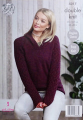 King Cole Panache DK Pattern 5017 - Sweaters - NOW €1.00