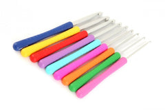 Crochet Hook Set - Easy Grip Pony - 9 Hooks sizes 2mm - 6mm