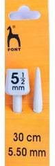 Pony/Prym/Essentials Knitting Needles - Plastic/Aluminium  30cm long
