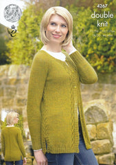 King Cole Panache DK Pattern 4267 - Tunic & Cardigan - NOW €1.00