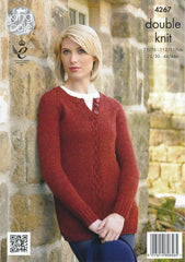 King Cole Panache DK Pattern 4267 - Tunic & Cardigan - NOW €1.00