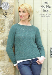 King Cole Panache DK Pattern 4269 - Raglan Sweaters - NOW €1.00