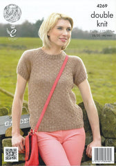 King Cole Panache DK Pattern 4269 - Raglan Sweaters - NOW €1.00