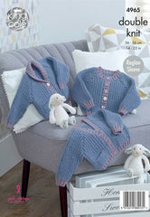 King Cole Comfort DK Pattern 4965 - Cardigans in Fisherman Rib