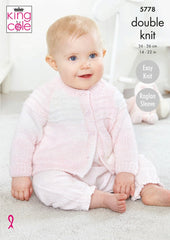 King Cole Baby Pure DK Pattern 5778 - Cardigan & Sweater