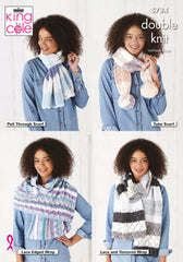King Cole Harvest DK Pattern 5784 - Wraps