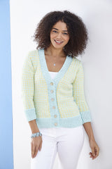 King Cole Finesse Cotton Silk DK pattern - 5878 Cardigans and Top