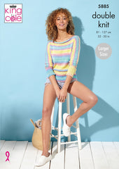 King Cole Tropical Beaches DK Pattern 5885 - Jacket & Sweater