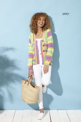 King Cole Tropical Beaches DK Pattern 5887 - Jacket & A-Line Top