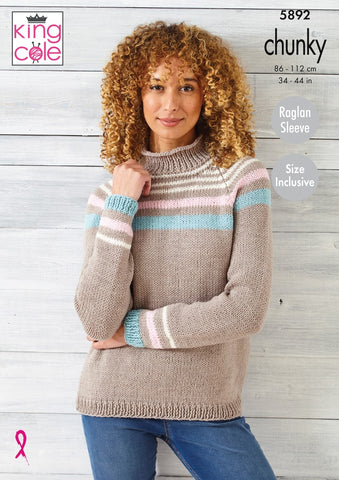 King Cole Wildwood Chunky Pattern 5892 - Sweaters