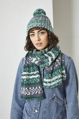 King Cole Fjord DK Pattern - 5899 Cardigan, Sweater, Scarf and Hat