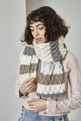 King Cole Harvest DK Pattern 5900 - Cardigan, Sweater & Scarf