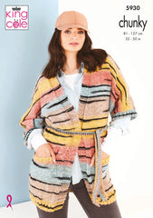 King Cole Safari Chunky Pattern 5930 - Cardigans