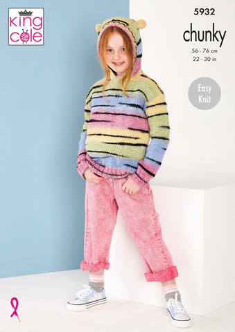 King Cole Safari Chunky Pattern 5932 - Sweater & Hoodie