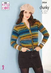 King Cole Safari Chunky Pattern 5934 - Cardigans