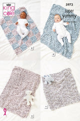 King Cole Super Yummy Pattern 5973 - Blankets