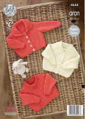 King Cole Comfort Aran Pattern 4644 - Cardigans & Sweaters