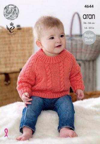 King Cole Comfort Aran Pattern 4644 - Cardigans & Sweaters