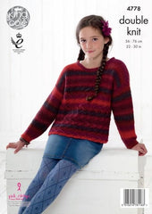 King Cole Riot DK Pattern 4778 - Hoodie & Sweater