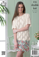 King Cole Cottonsoft DK Pattern 4156 - Cardigan & Sweater