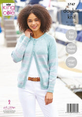King Cole Cottonsmooth DK Pattern 5747 - Cardigan and Sweater
