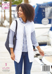 King Cole Cottonsmooth DK Pattern 5748 - Jacket and Waistcoat