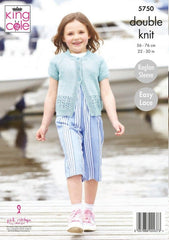King Cole Cottonsmooth DK Pattern 5750 - Cardigans