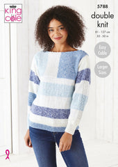 King Cole Harvest DK Pattern 5788 - Sweater & Jacket
