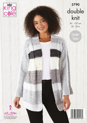 King Cole Harvest DK Pattern 5790 - Cardigans