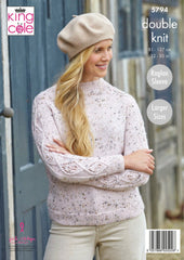 King Cole Homespun DK Pattern 5794 - Sweaters