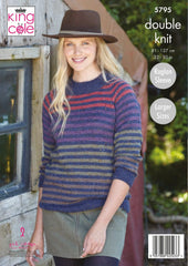 King Cole Homespun DK Pattern 5795 - Sweaters