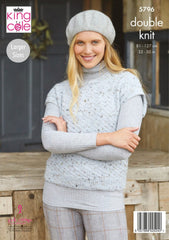 King Cole Homespun DK Pattern 5796 - Tanks