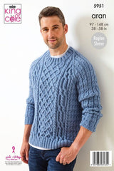 King Cole Fashion Aran Pattern 5951 - Sweaters
