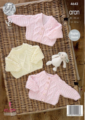 King Cole Comfort Aran Pattern 4643 - Cardigans & Sweater