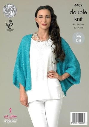 King Cole Galaxy DK Pattern 4409 - Cardigan & Top