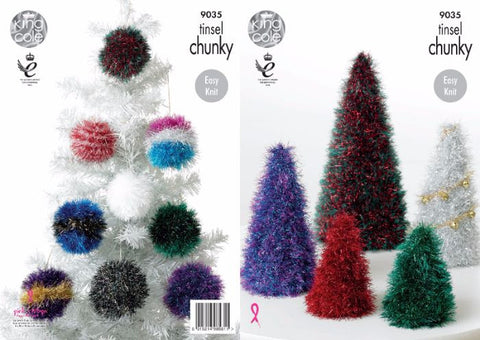 King Cole Tinsel Pattern 9035 - Christmas Tree