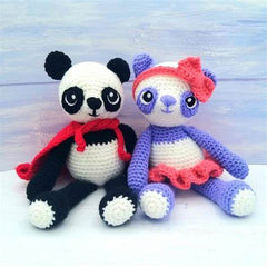 Wee Woolly Wonderfuls Peter & Melinda the Pandas