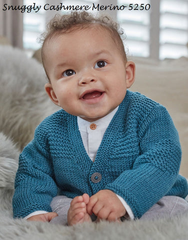 Sirdar Snuggly Cashmere Merino DK Pattern 5250 Cardigans - V Neck & Collar