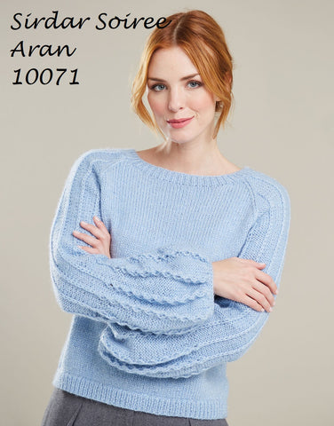 Sirdar Soiree Aran Pattern 10071 - Sweater - NOW €1.00