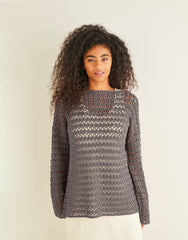 Sirdar Country Classic 4 Ply Pattern 10244 - CROCHET BOAT NECK TUNIC